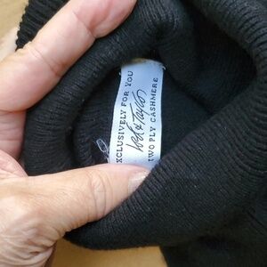 100% cashmere little black dress